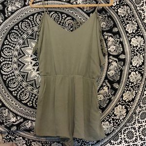 Forever 21 Light Army Green Romper